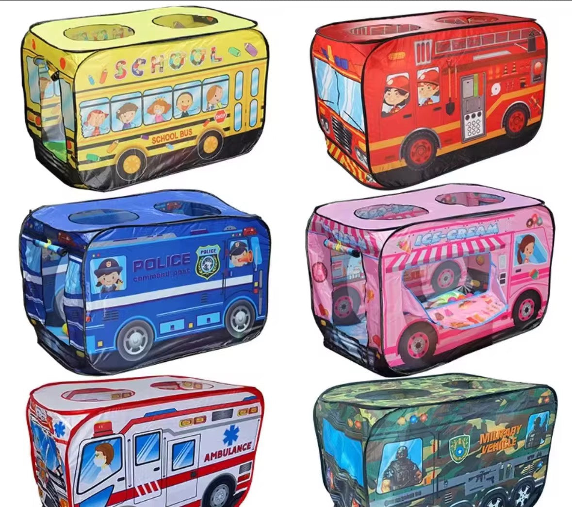 Kids Bus Tent Playhouse – Fun Adventure Themes!