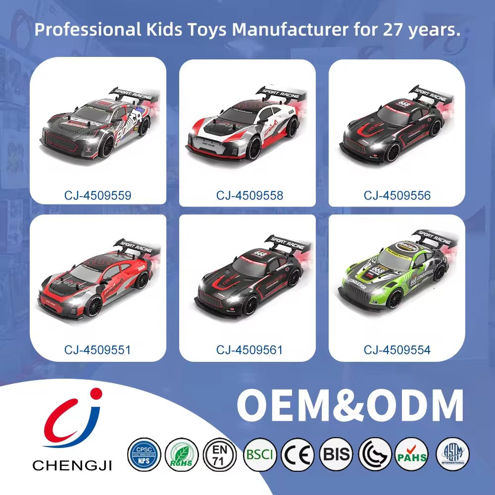 RC Sports Drift Car with Lights & Water Spray – 2.4G Racing Car for Kids