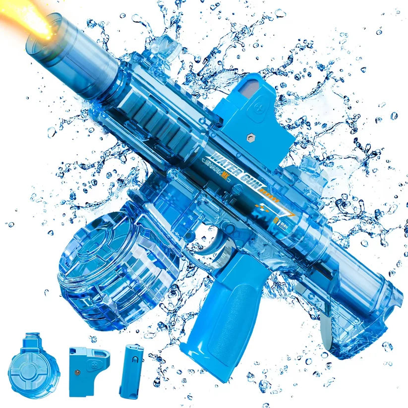Electric Water Shooting Gun High Pressure Water Gun With Colorful Light