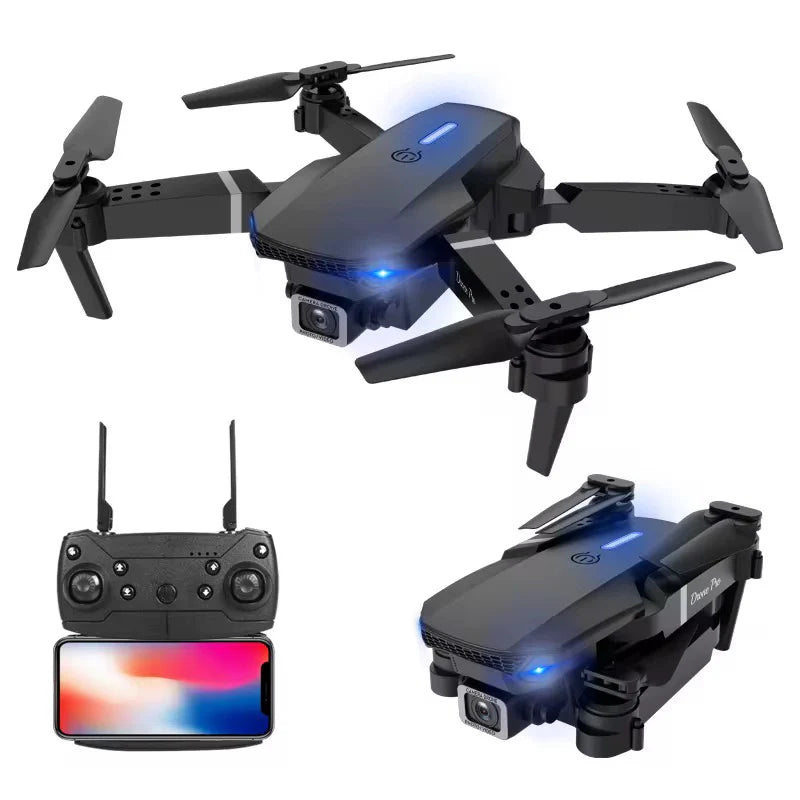 E88 Pro Single Battery WiFi Camera Drone – Foldable RC Drone