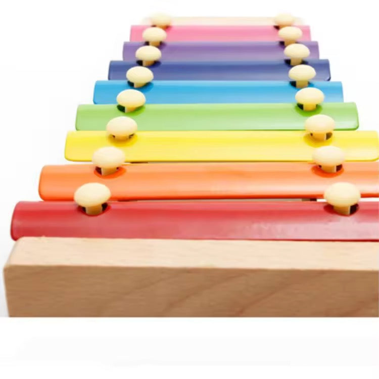 Wooden & Metal Xylophone for Kids – Musical Piano Toy for Early Development