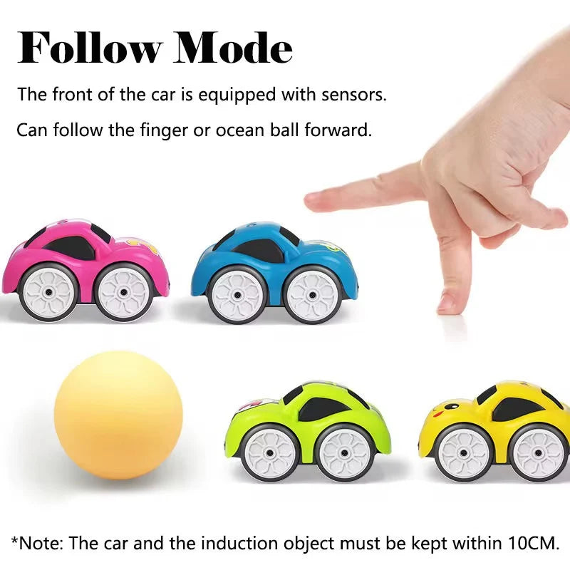 2.4GHz Electric Mini Follow Car – Remote & Induction Control Toy (1 only)