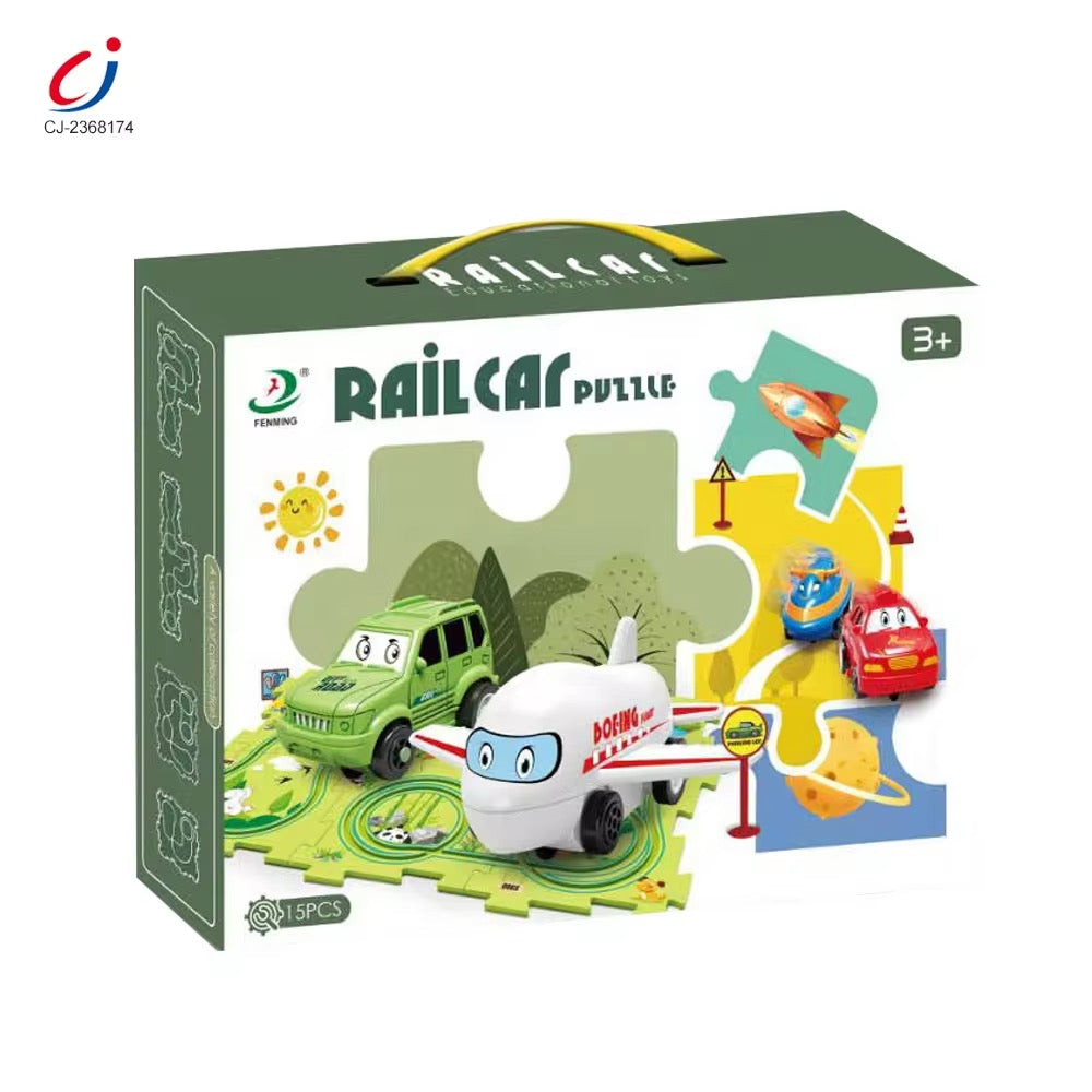 Logic Race Car Puzzle Track Toy – Educational Fun for Kids 5pcs & 25 pcs
