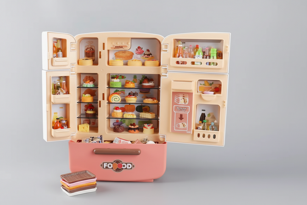 Premium Quality Fridge Toy Set with Fruits & Food Accessories !