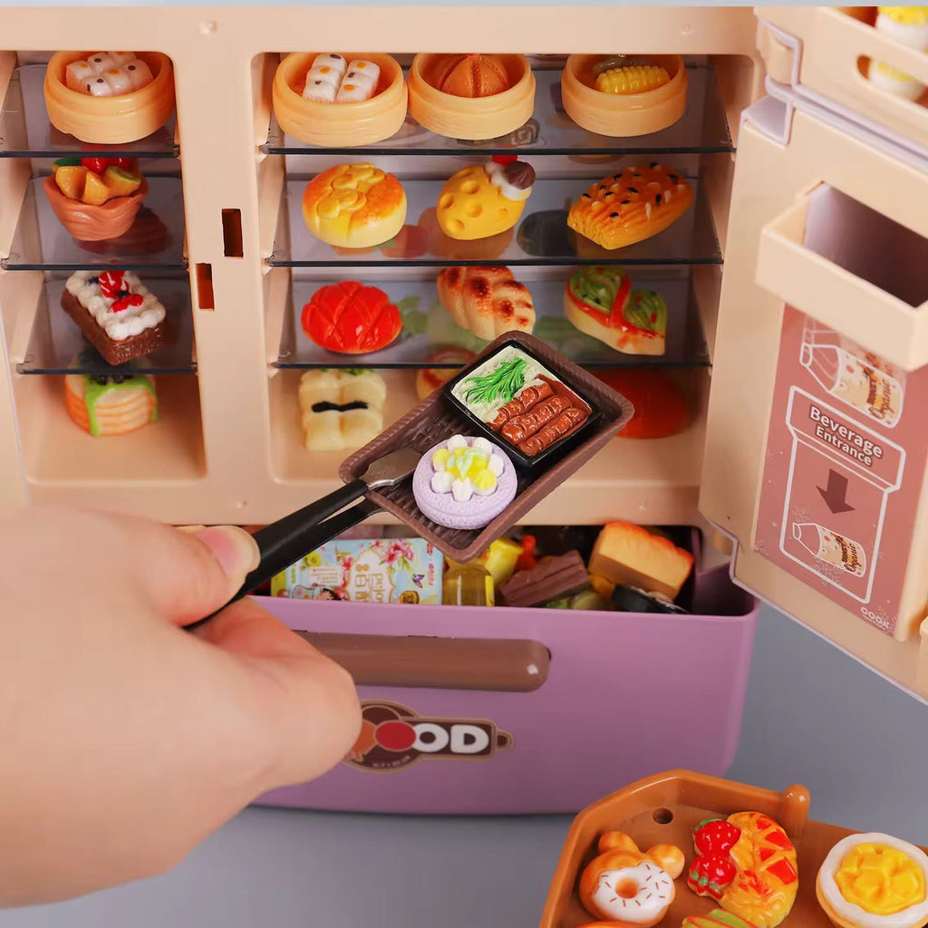 Premium Quality Fridge Toy Set with Fruits & Food Accessories !