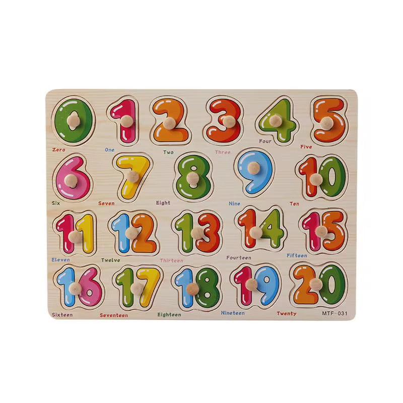 Wooden counting 1 -20 puzzle Board!