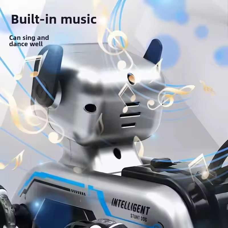 Remote & Watch Control Stunt Robot Dog with spray option