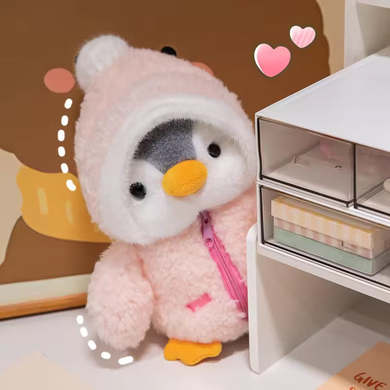 penguin plush toy with cap - 25cm