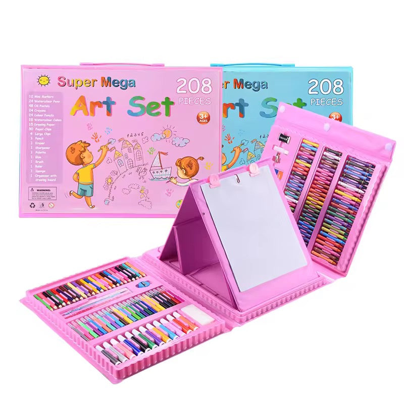 Colouring Art Kit – Multi-Character Box Set for Kids! 208 Pcs