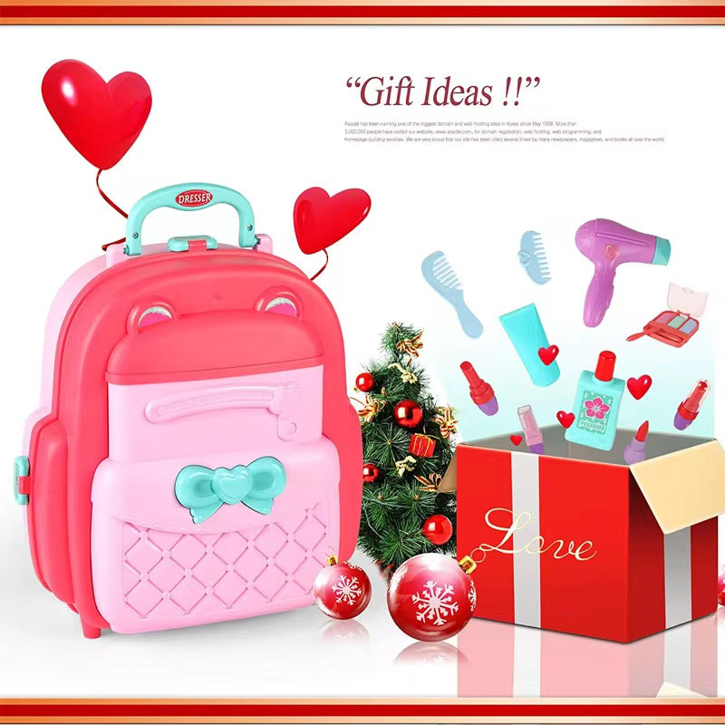2 in 1 Fashion Beauty Set Trolly with dressing table for kids