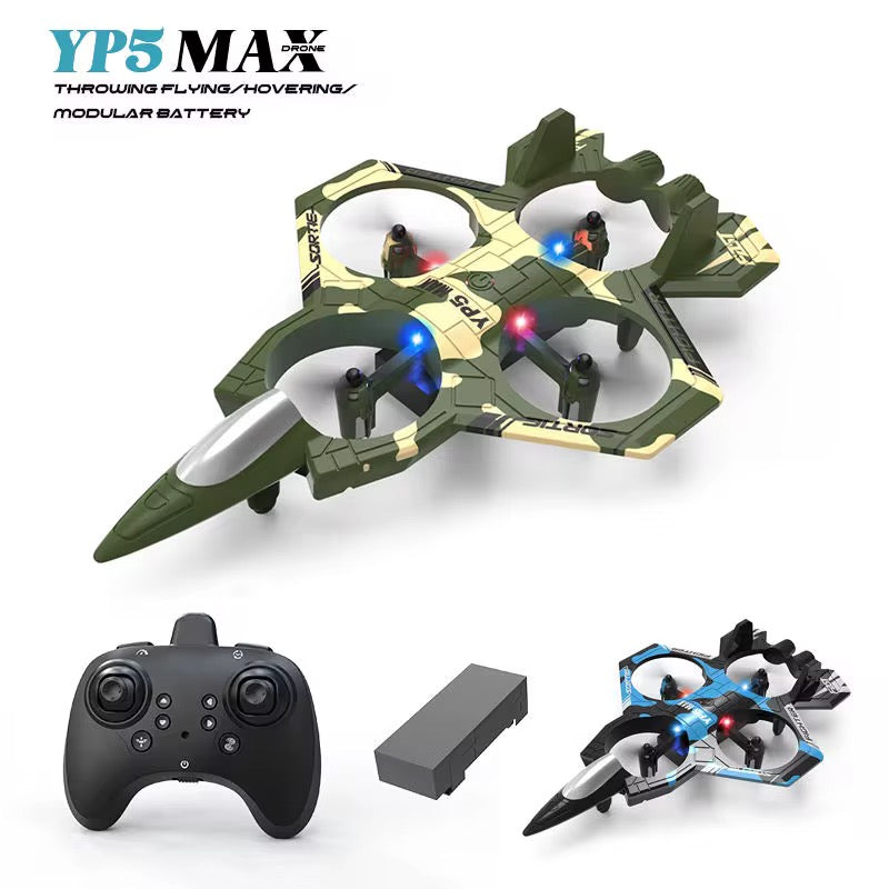 RC Jet Drone Fighter Stunt Plane – Aircraft with Lights & Plastic Body