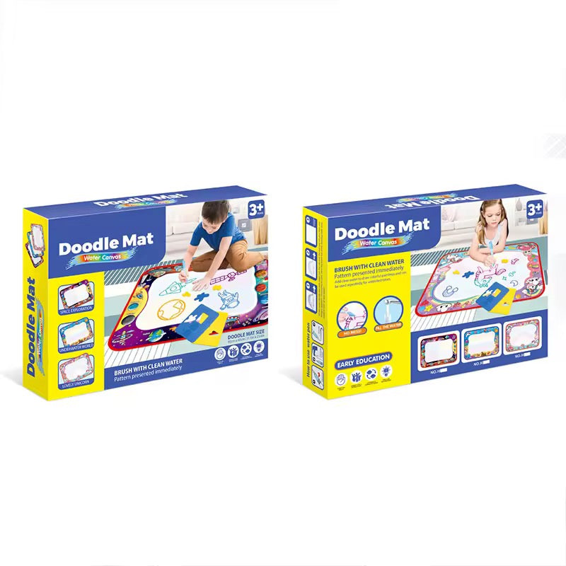Water Drawing Mat for kids! Painting And Writing Doodle With Magic Pen