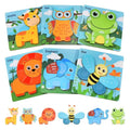 1 pcs wooden puzzle 15 cm