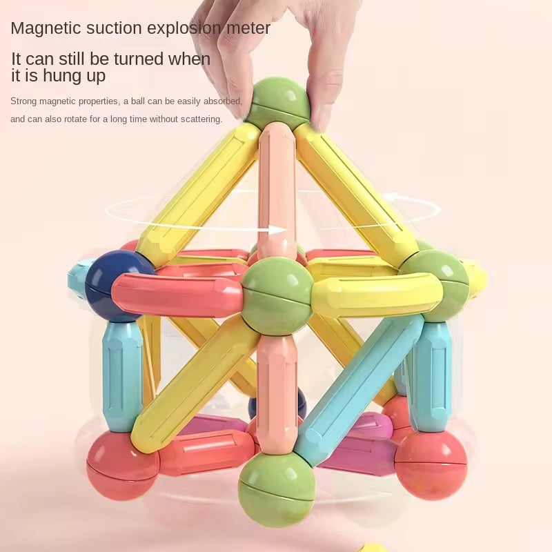 'Magnetic Building Blocks Set for Kids 3+ | Educational & Creative Toy'