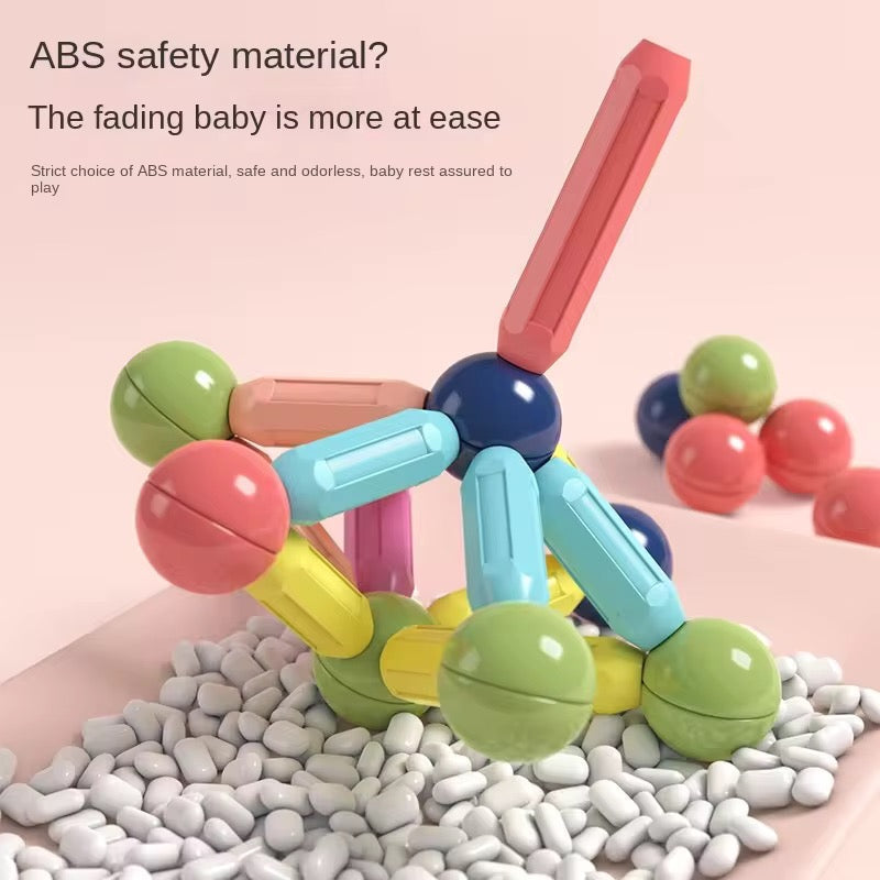 'Magnetic Building Blocks Set for Kids 3+ | Educational & Creative Toy'
