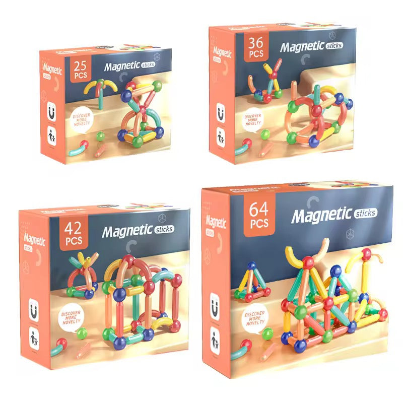 'Magnetic Building Blocks Set for Kids 3+ | Educational & Creative Toy'