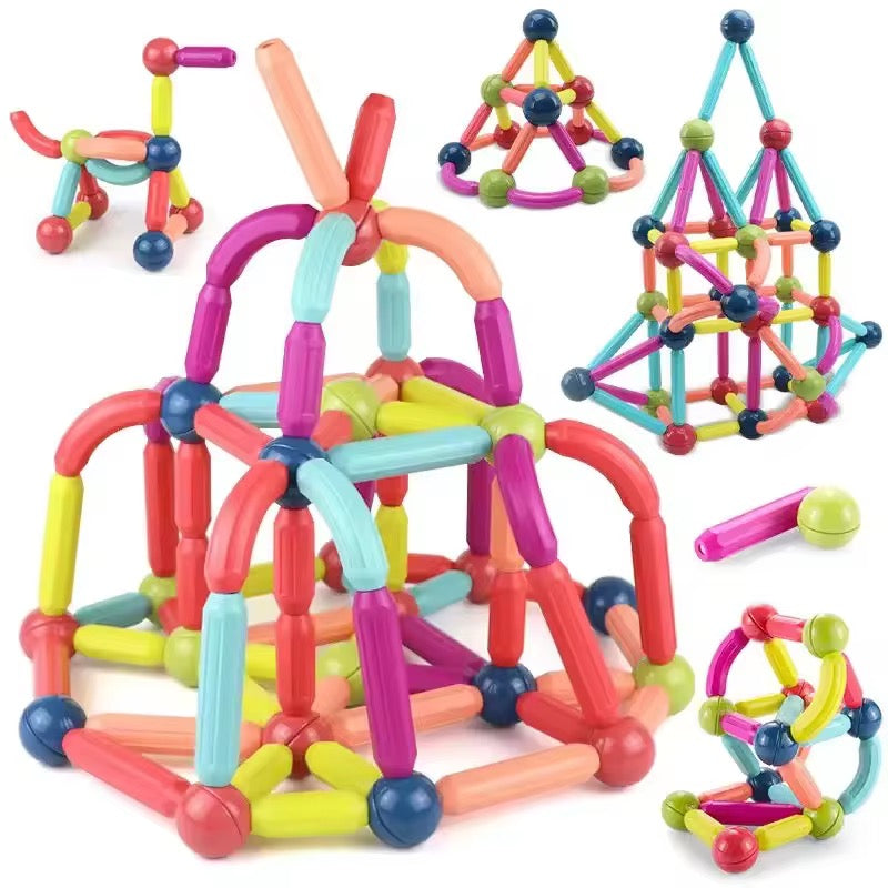 'Magnetic Building Blocks Set for Kids 3+ | Educational & Creative Toy'