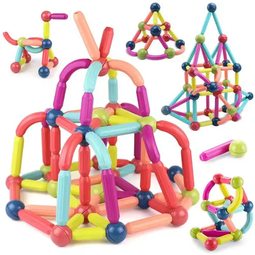 'Magnetic Building Blocks Set for Kids 3+ | Educational & Creative Toy'