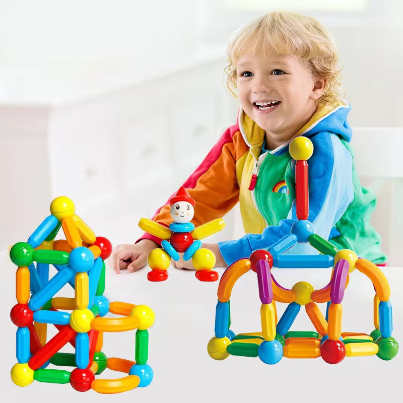 'Magnetic Building Blocks Set for Kids 3+ | Educational & Creative Toy'