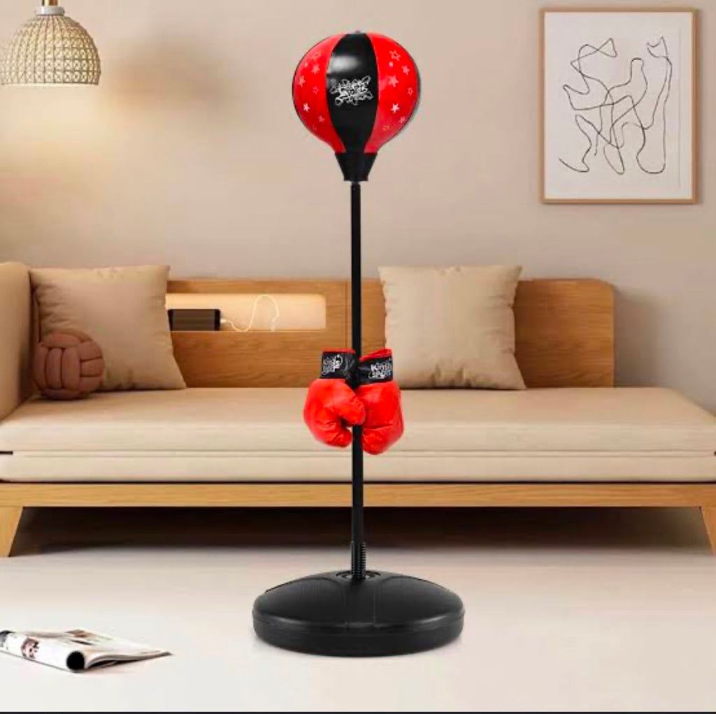 Kids Adjustable Height Boxing Game Stand
