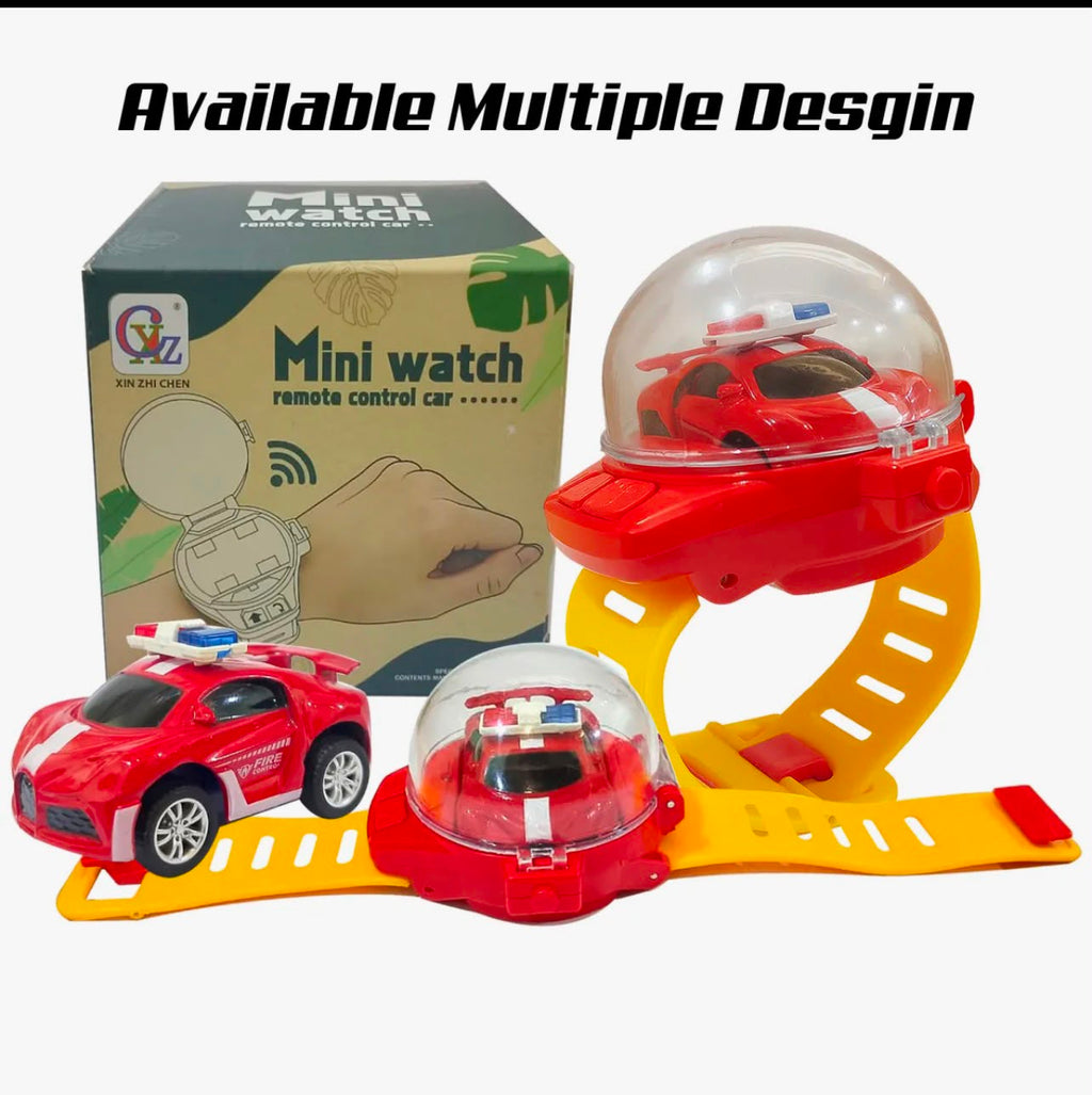 Mini Remote Control Car Watch Toy 2.4 GHz Wrist Racing Car Watch For Kids