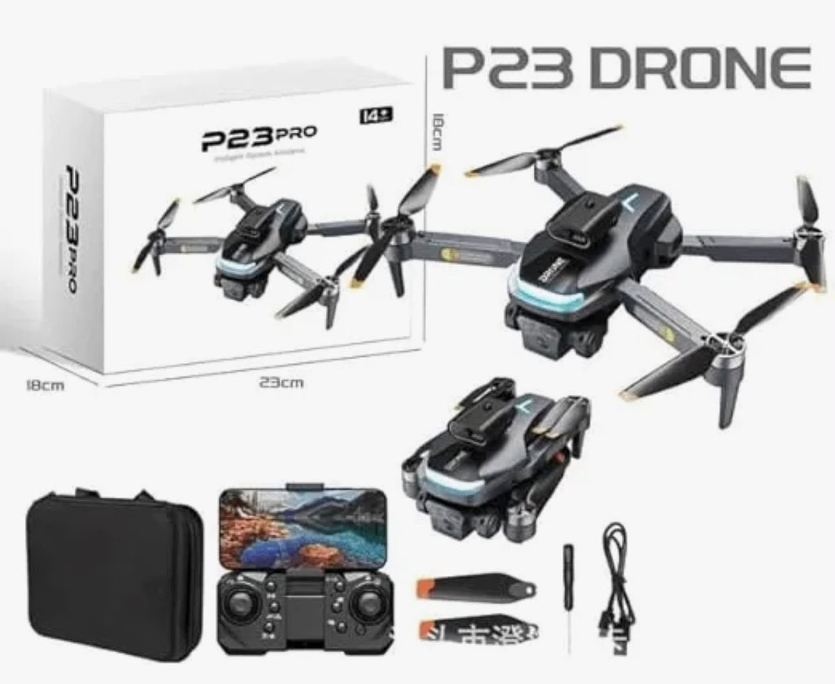 P23 Pro Dual Camera Foldable Drone with Carrying Case