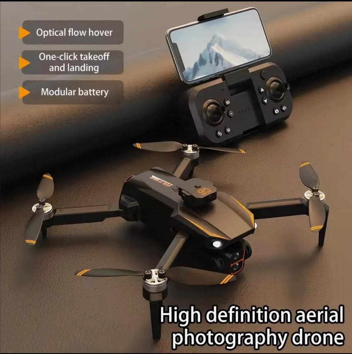 S26 Pro Dual Camera Foldable Drone with Double Battery & LED Lights